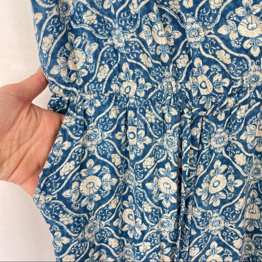 Fat Face Astra Blue Floral Print Sleeveless Jumpsuit Playsuit - Picture 14 of 15